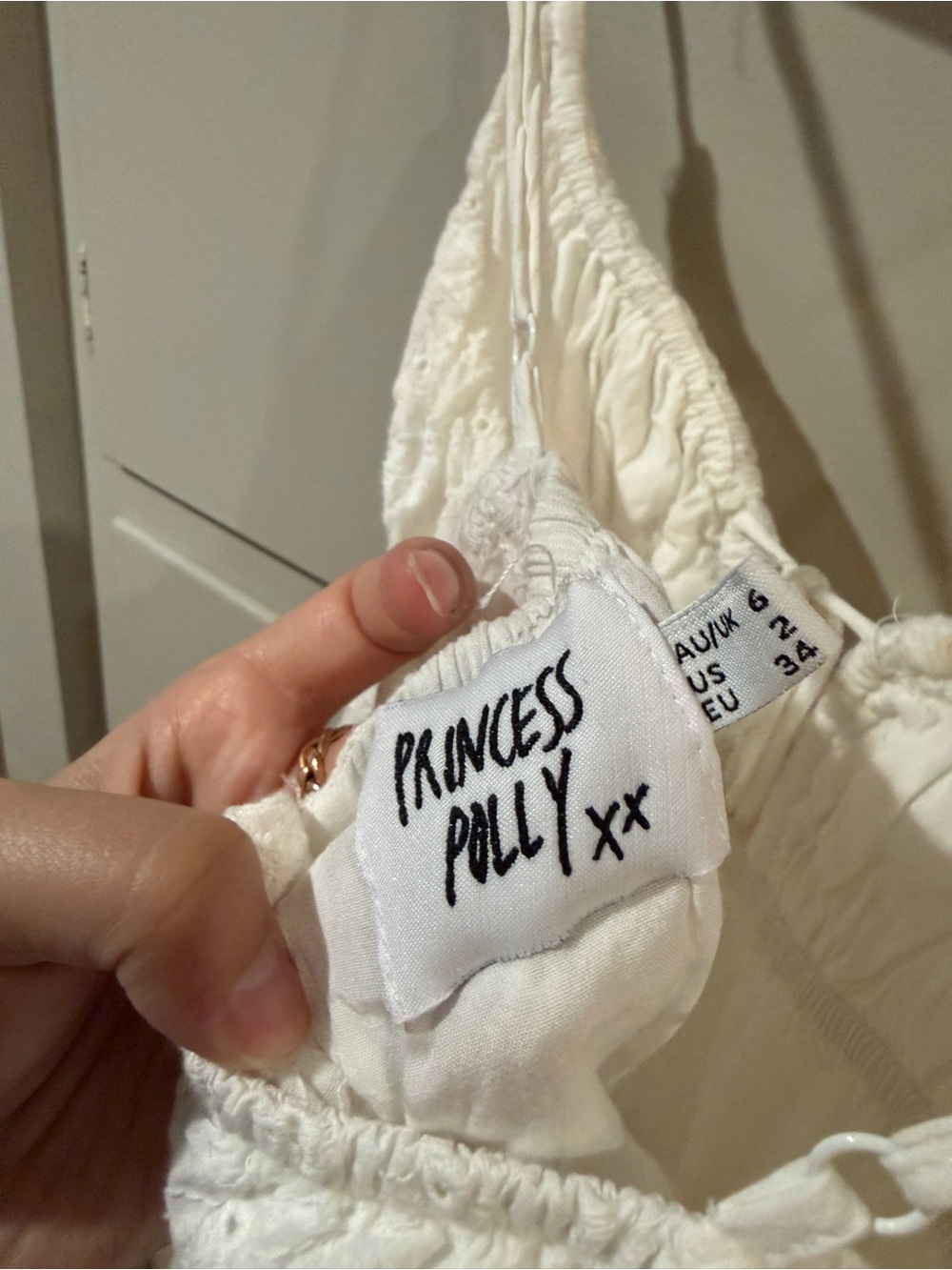 Princess Polly White Lace Mini Dress - Picture 3 of 3